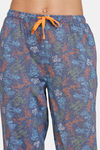 Zivame Looney Tunes Knit Cotton Pjama Set - Medieval Blue — thumbnail 6